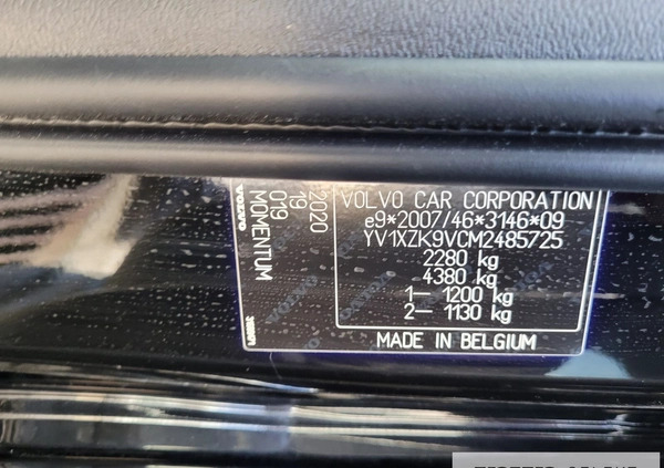 Volvo XC 40 cena 139777 przebieg: 51000, rok produkcji 2020 z Żabno małe 379